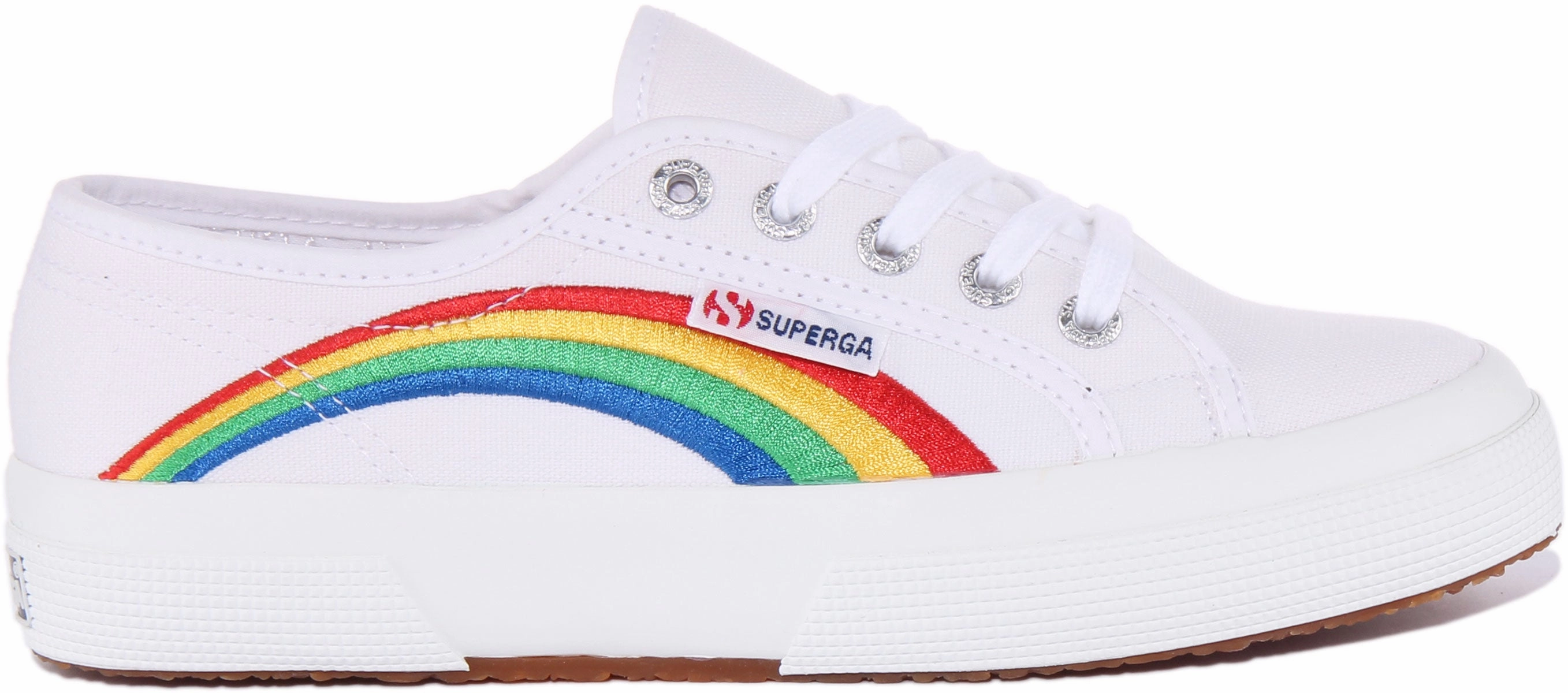 Seam Fit Superga 2750 Cotu In White Rainbow