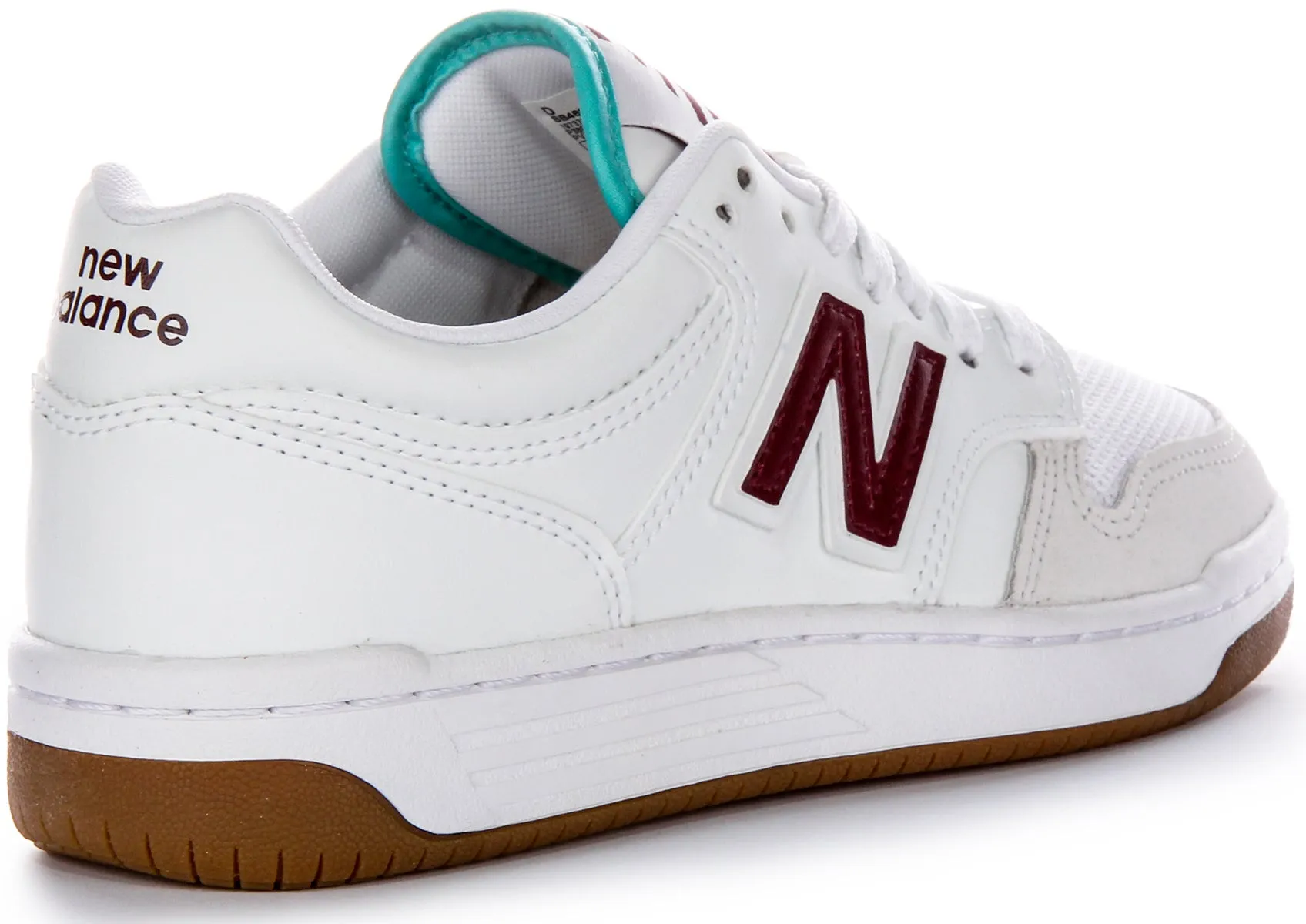 Seamless lining New Balance BB 480 LFT In White Burgundy