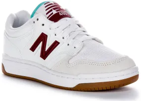 Slip-resistant ease Sport Utility New Balance BB 480 LFT In White Burgundy