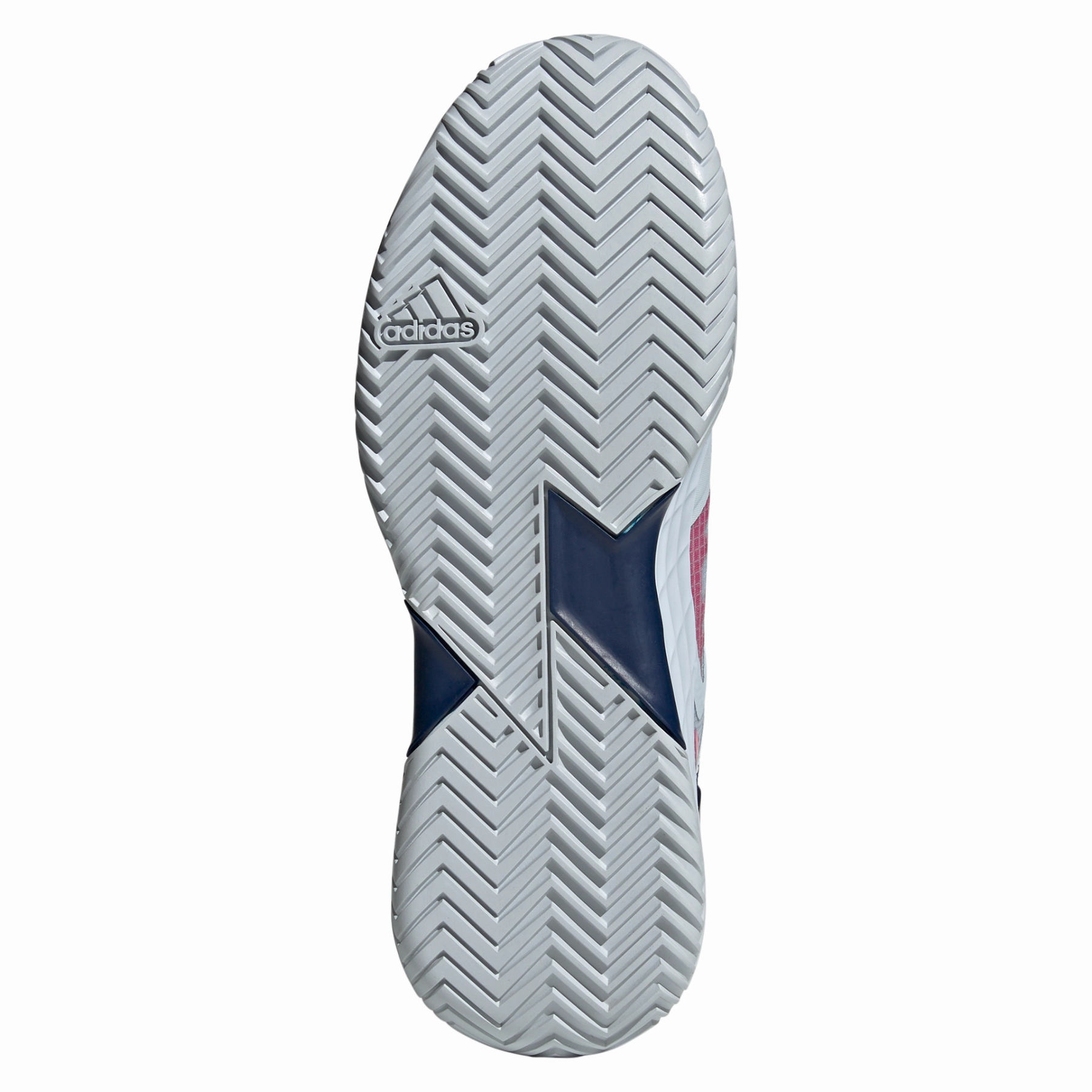 Seamless construction Adidas Adizero Ubersonic 4.1 Men Tennis Shoes - Halo Blue/Dark Blue/Team Shock Pink