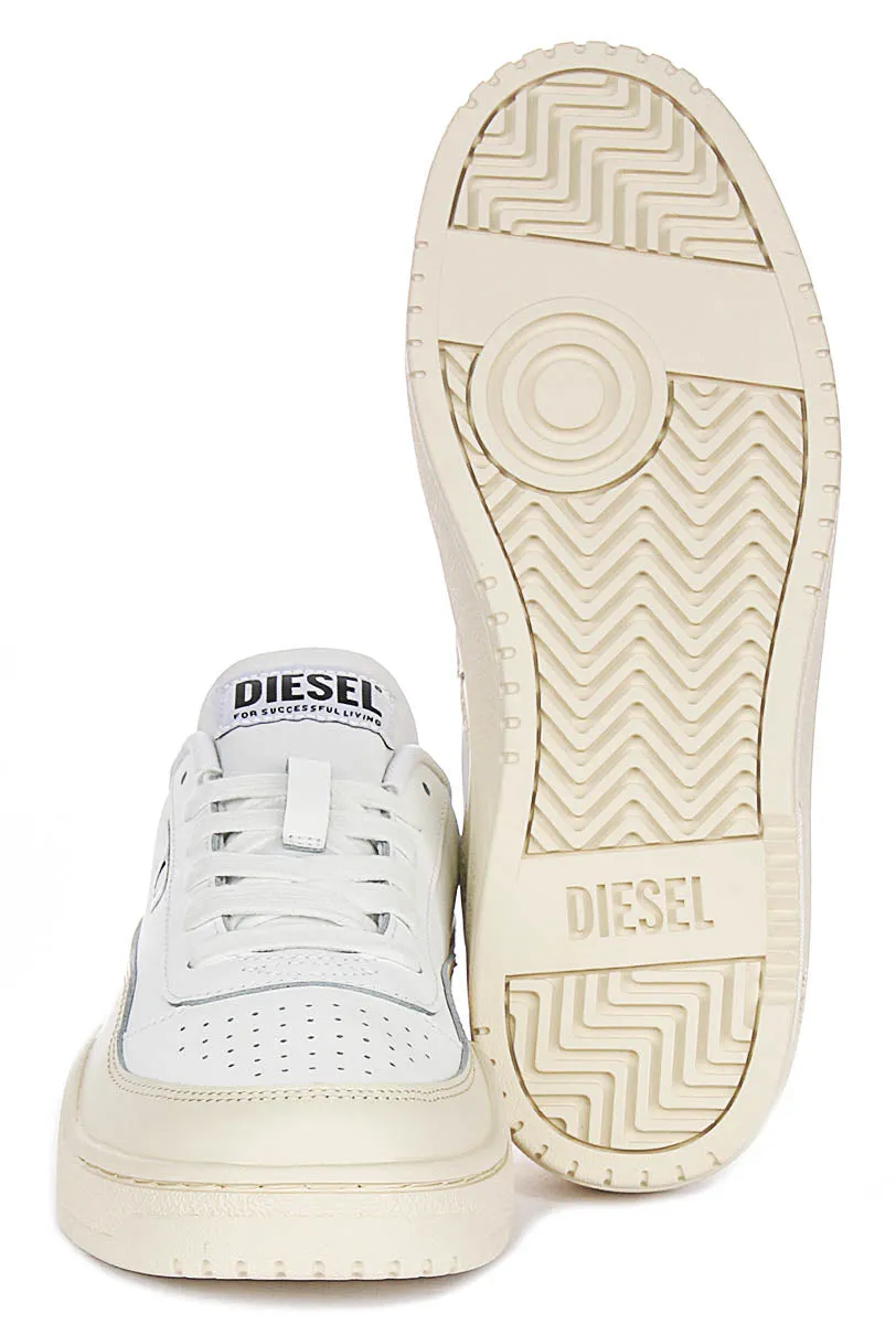 Secure Lace Diesel Tracker Low In White Black For Men