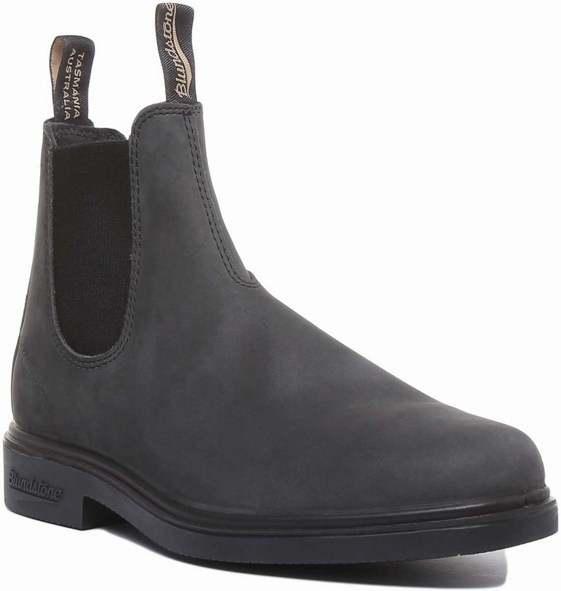 Blundstone 1308 In Rustic Black Balanced Walk