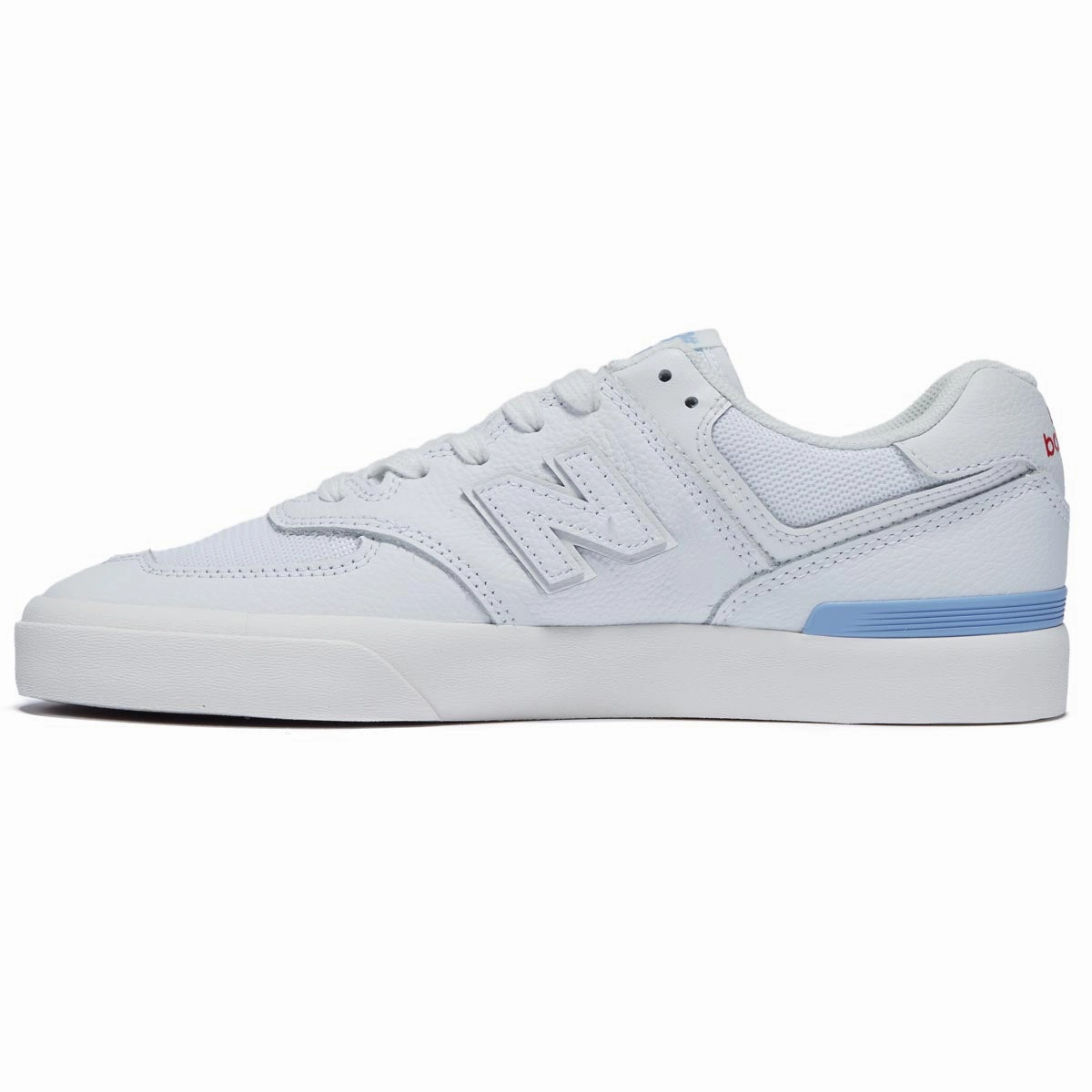 Secure Grip New Balance 574 Vulc Shoes - White/Baby Blue