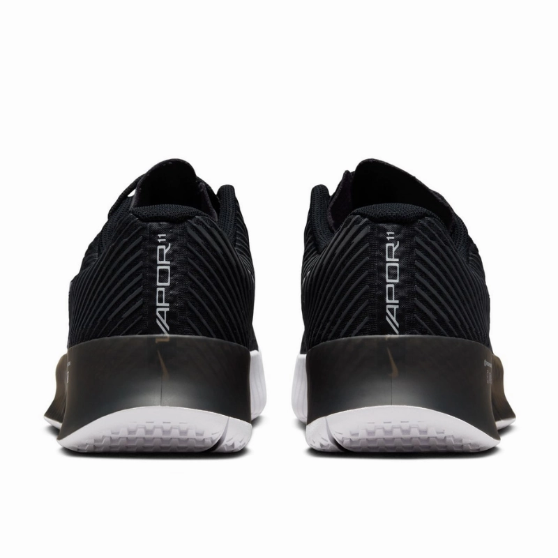 Secure Speed Nike Court Air Zoom Vapor 11 Men Hard Court Tennis Shoes - Black/White-Anchrite