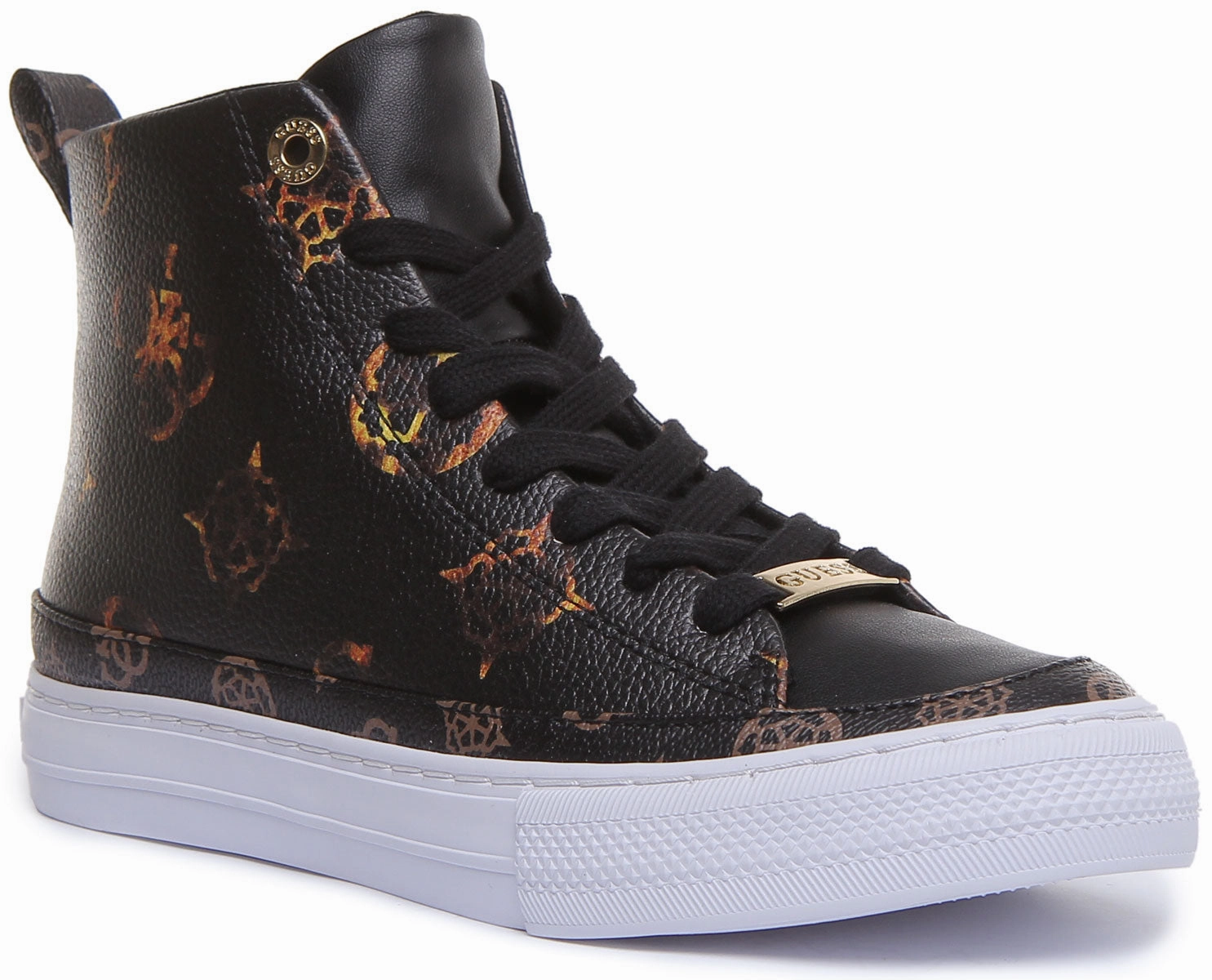 No Slipping Guess Fl8Lekfal12 In Black White For Women