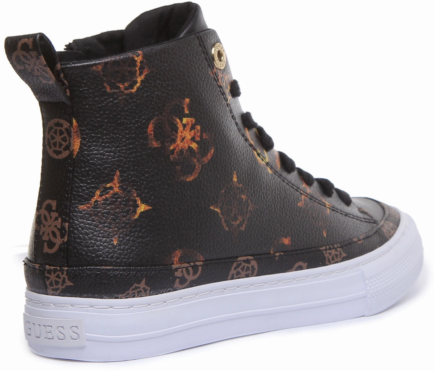 Secure Stride Guess Fl8Lekfal12 In Black White For Women