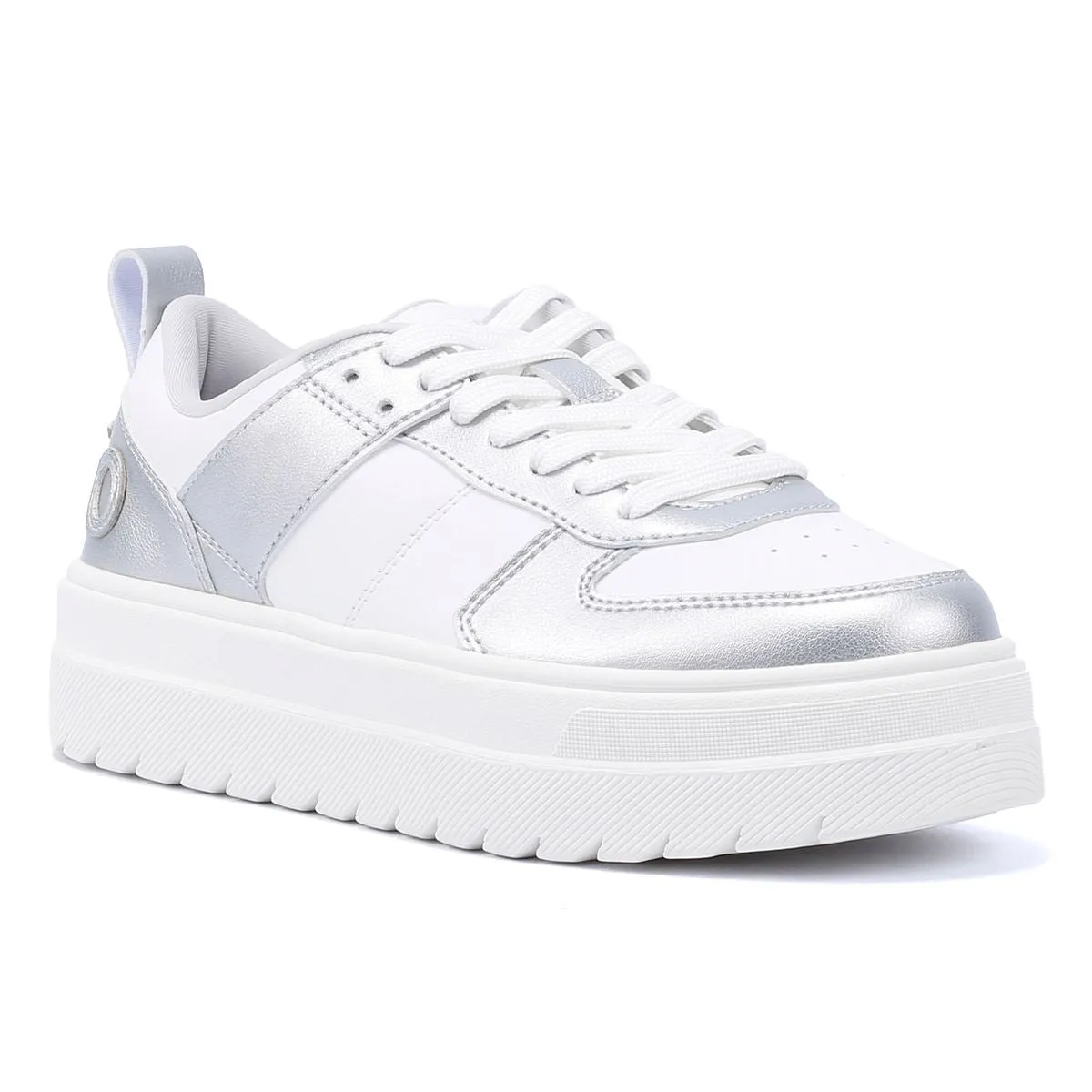 Shock absorption Hugo Lyssa Tennis Women's White/Silver Trainers