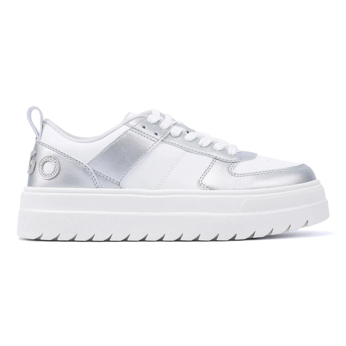 Shock absorption Hugo Lyssa Tennis Women's White/Silver Trainers