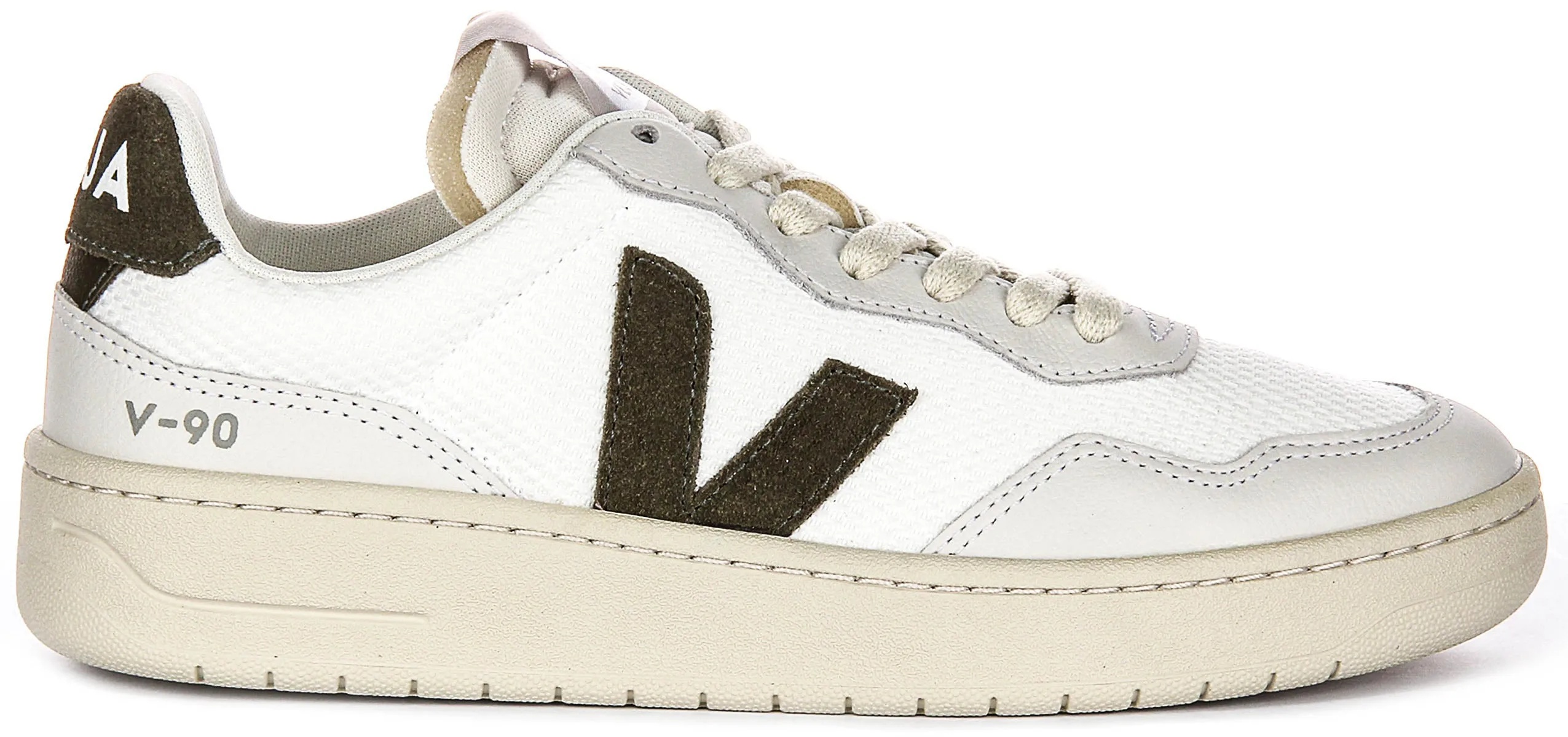 Shock absorption Veja V 90 B mesh In White Green For Women