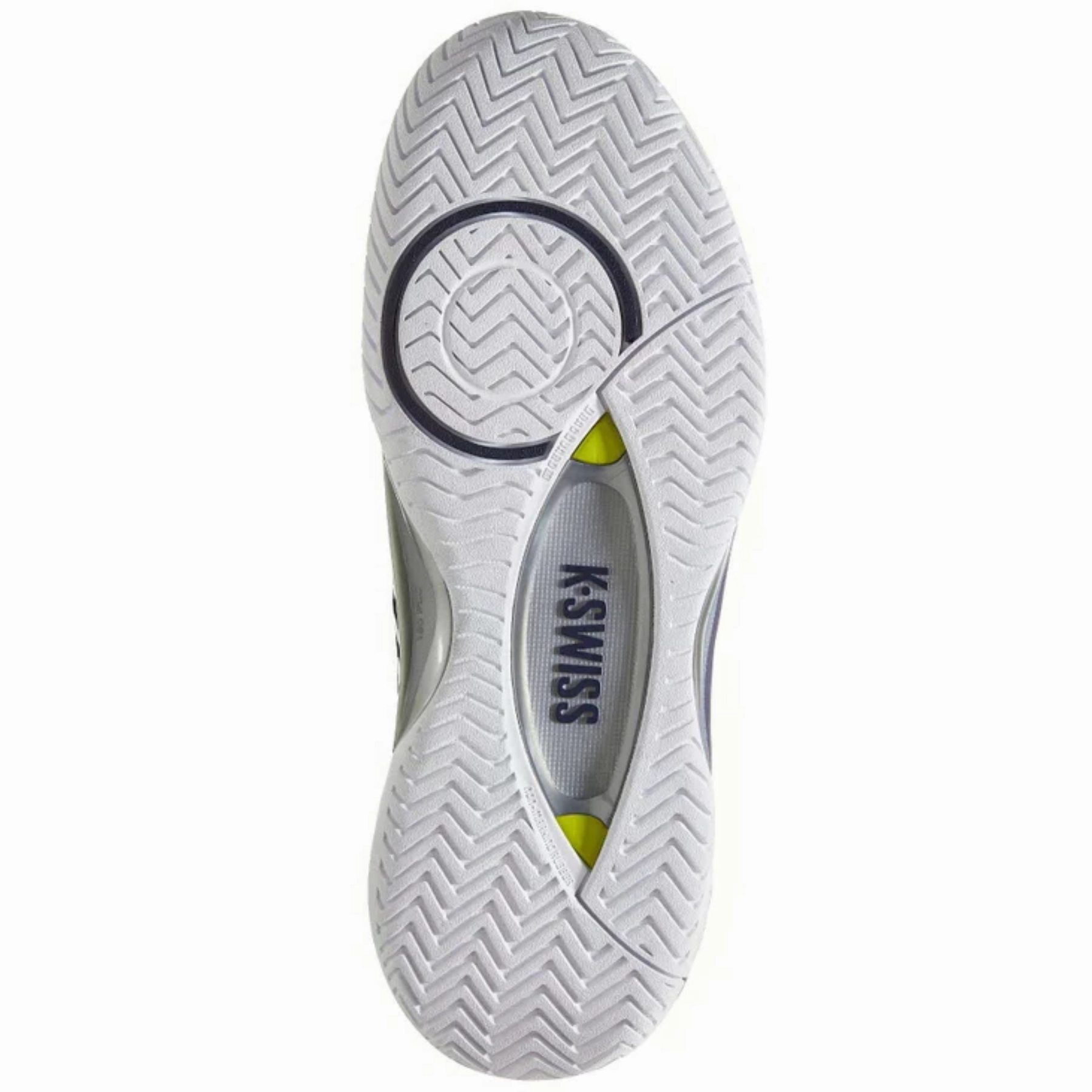 Shock - Minimizing K Swiss Hypercourt Supreme 2  Men Tennis Shoes - Peacoat/White/Lime Green