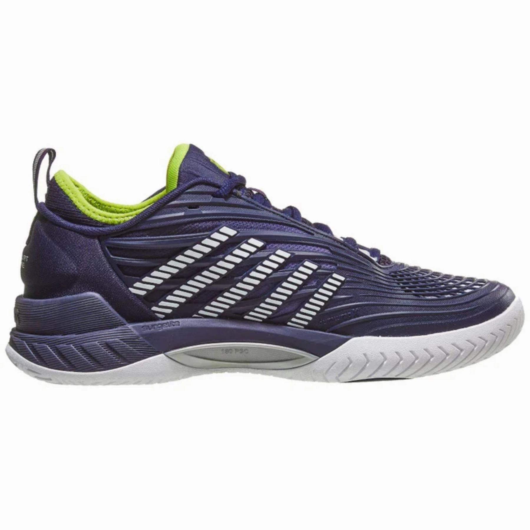 Shock - Minimizing K Swiss Hypercourt Supreme 2  Men Tennis Shoes - Peacoat/White/Lime Green