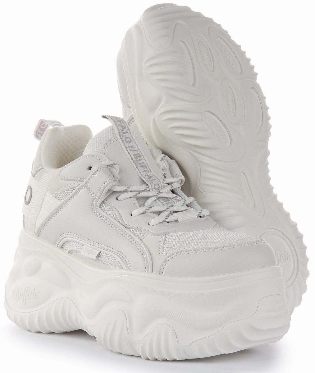 Shock Absorb Buffalo Blader Matcha In White For Women