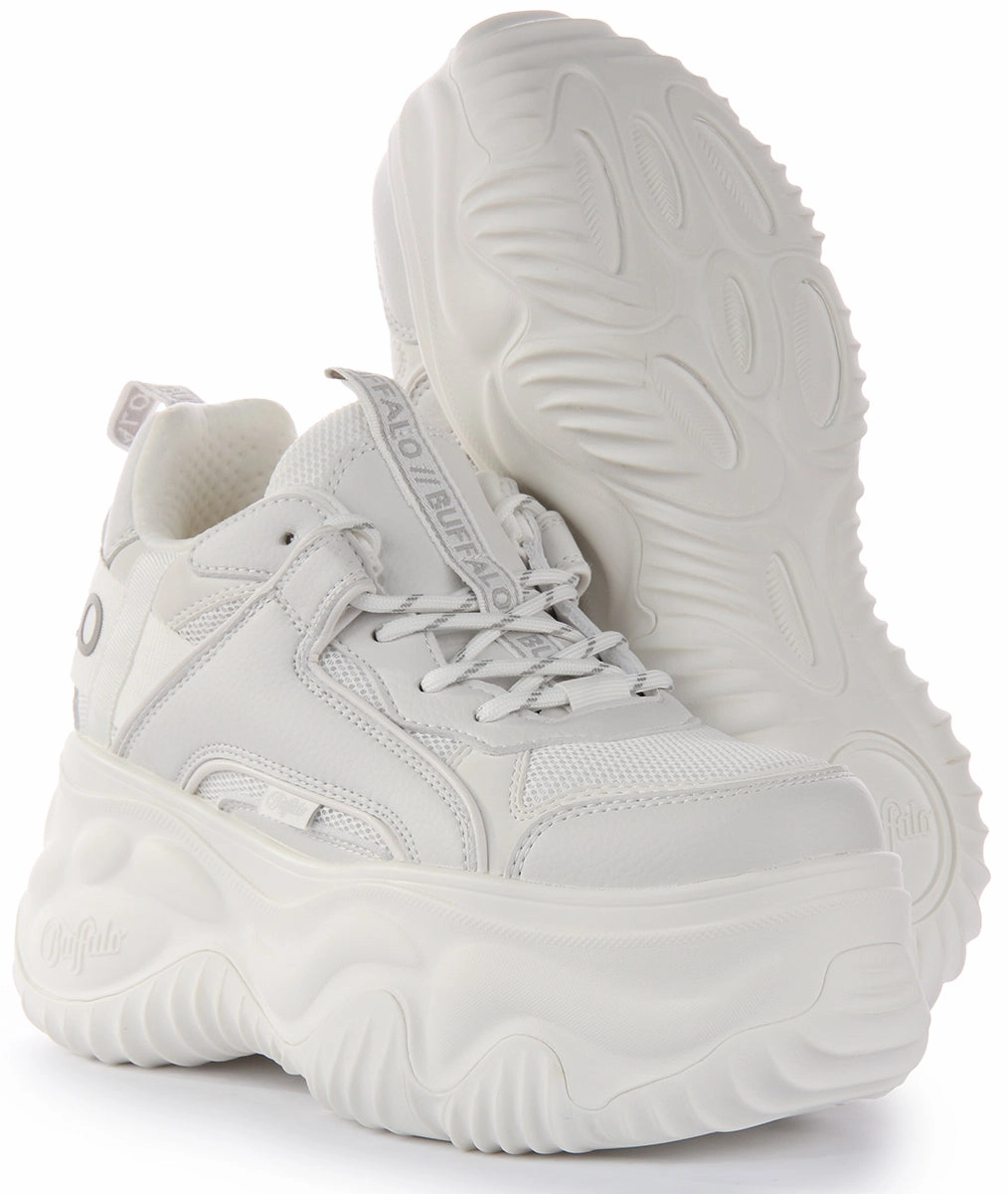 Shock Absorb Buffalo Blader Matcha In White For Women