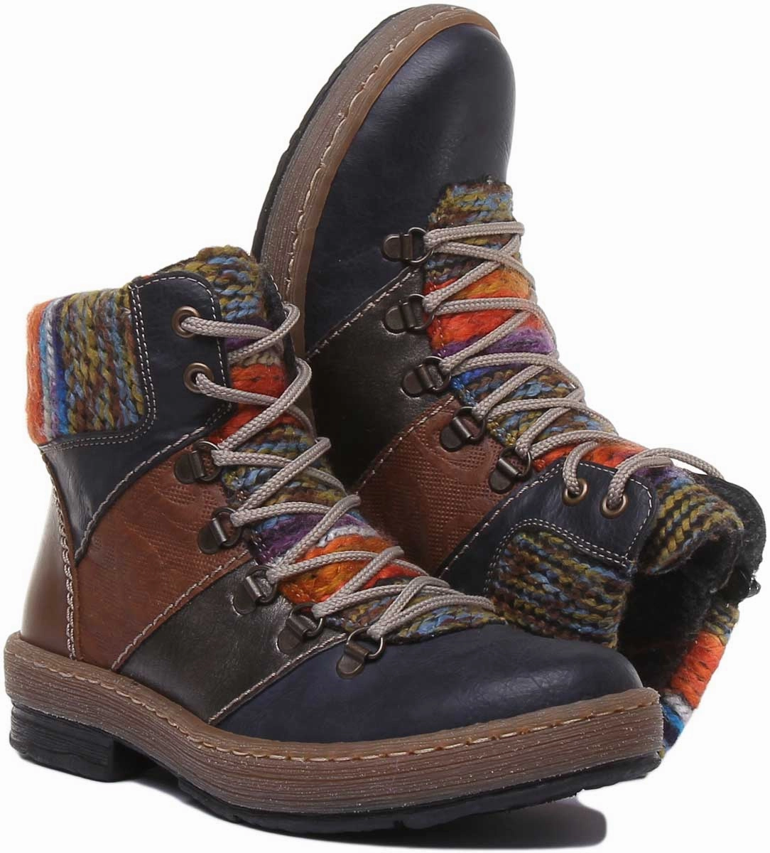 shock-absorbing sole Rieker Z6744 In Blue Multi