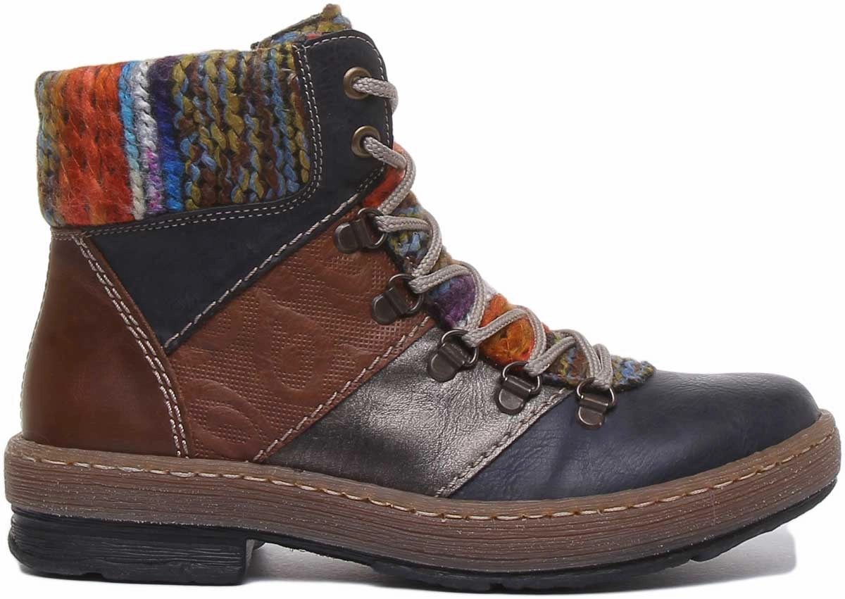 shock-absorbing sole Rieker Z6744 In Blue Multi