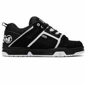 DVS Comanche Shoes - Black/White Nubuck Glide Ride Free Movement
