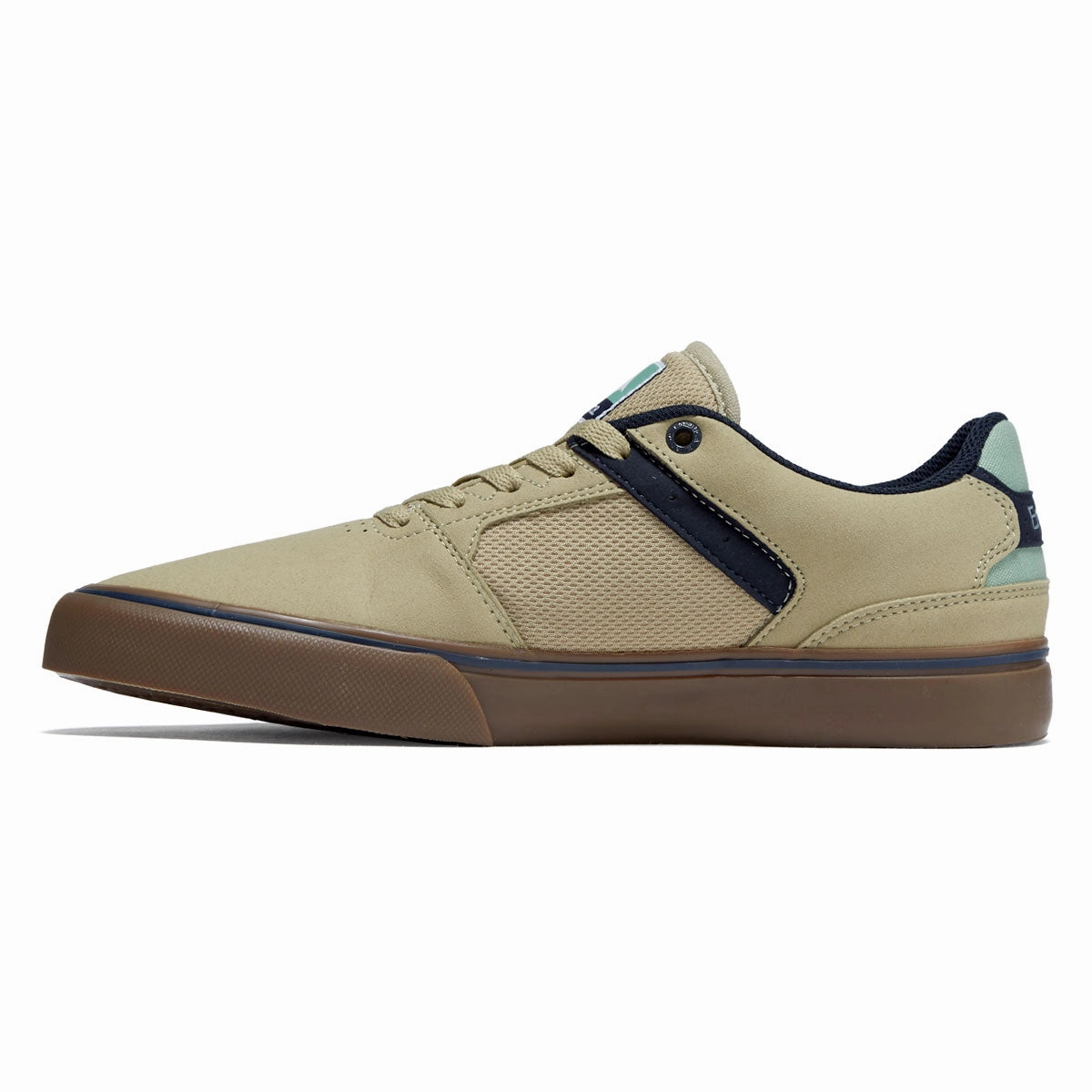 Shock Lite Emerica The Low Vulc Shoes - Tan/Blue/Green