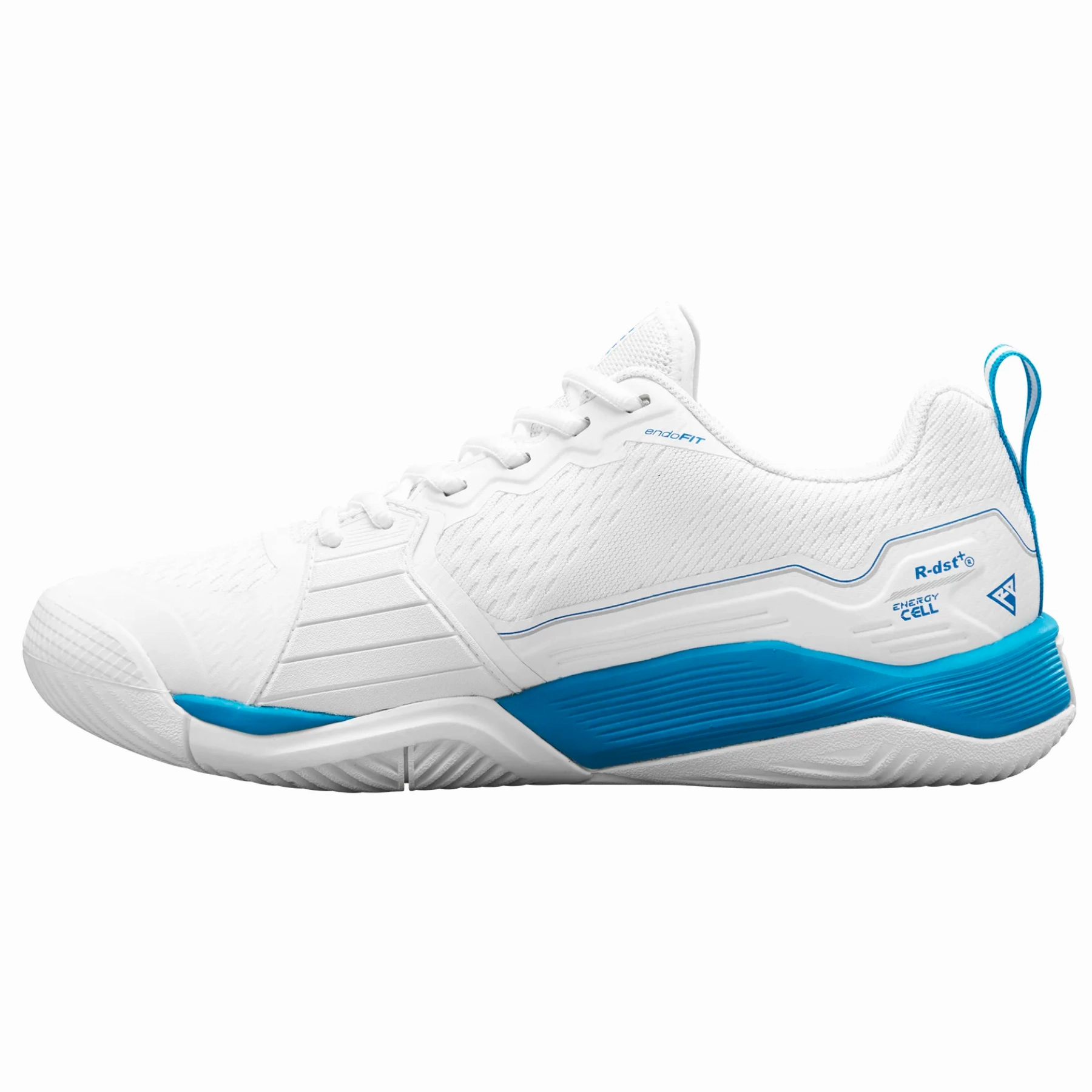 Shock Reduction Concept Wilson RUSH PRO 4.5 OZ Mens Tennis Shoes - White/White/Ato