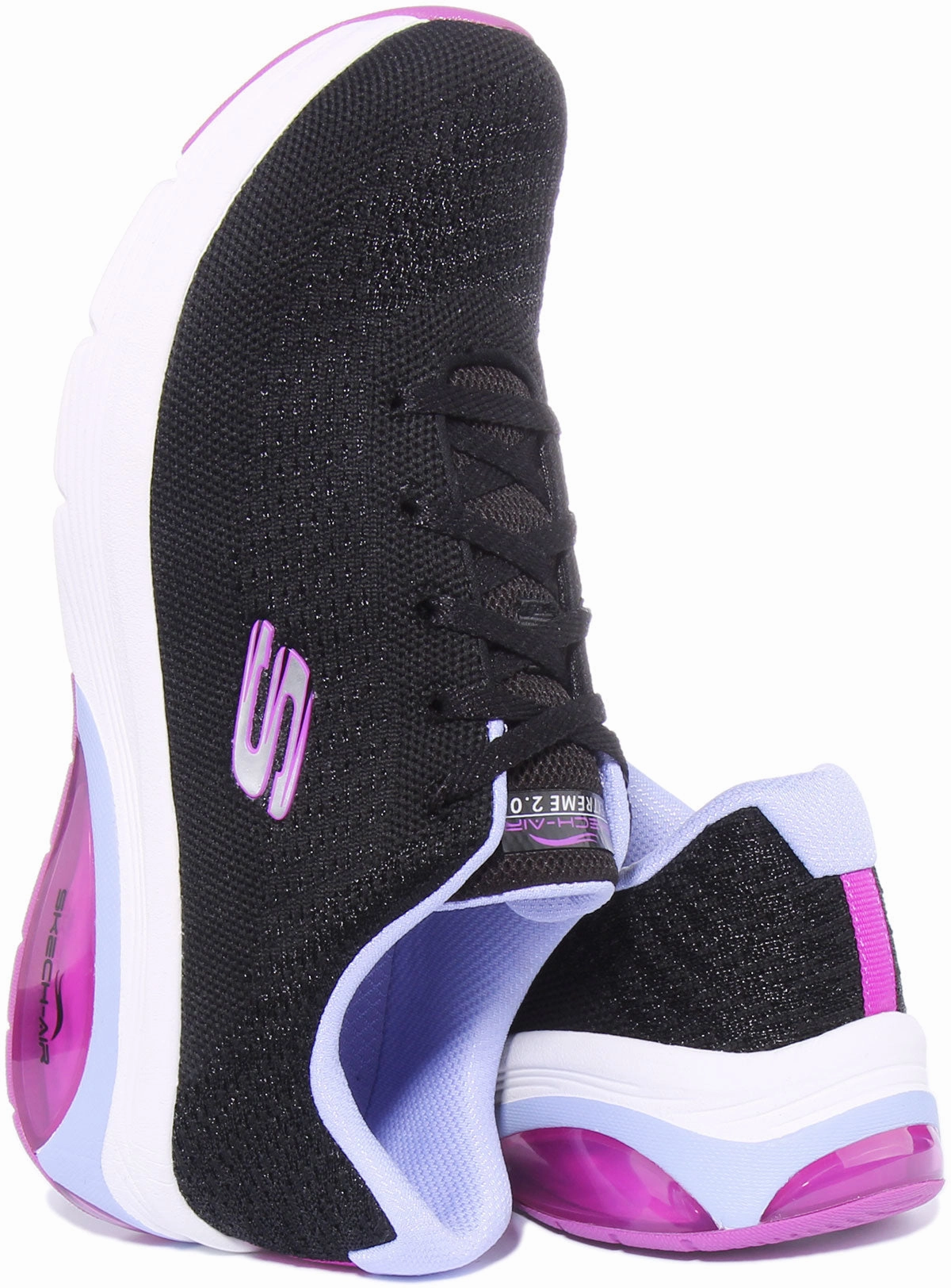 Shock shield Skechers Classic Vibe In Black Pink For Women