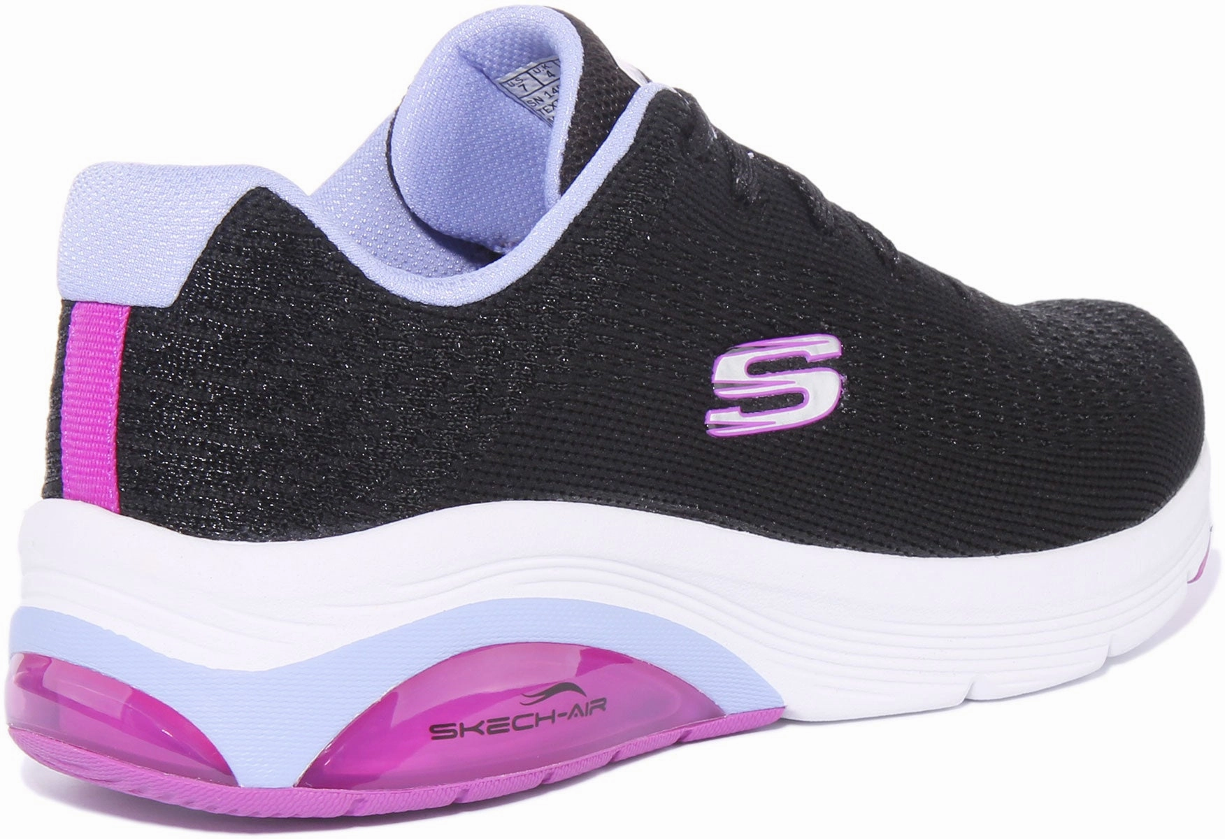 Shock shield Skechers Classic Vibe In Black Pink For Women