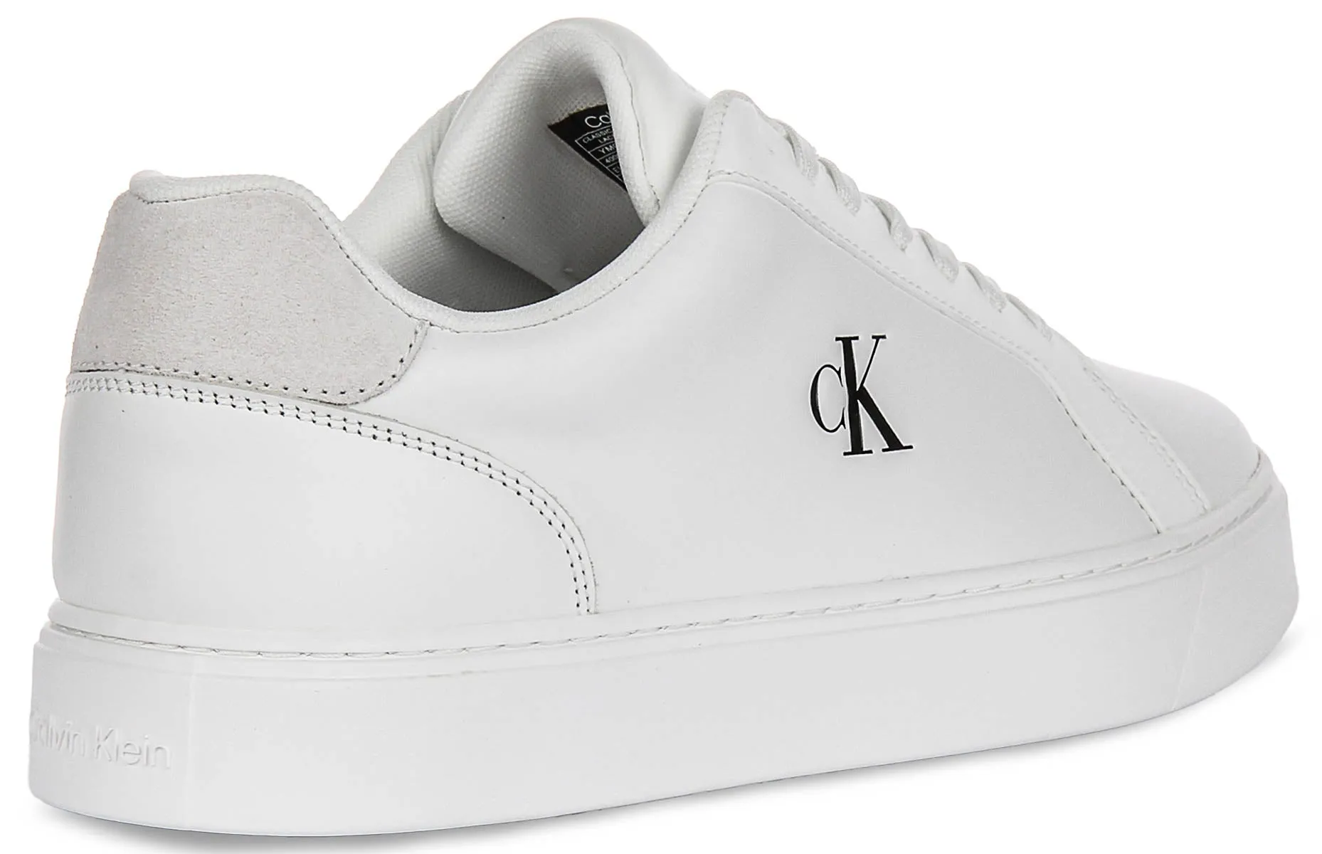 Shockproof Calvin Klein Classic Cupsole In White For Men