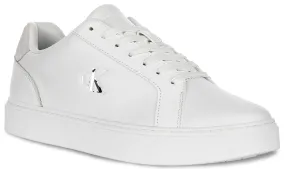 Calvin Klein Classic Cupsole In White For Men Outsole traction pattern supports agile footwork
