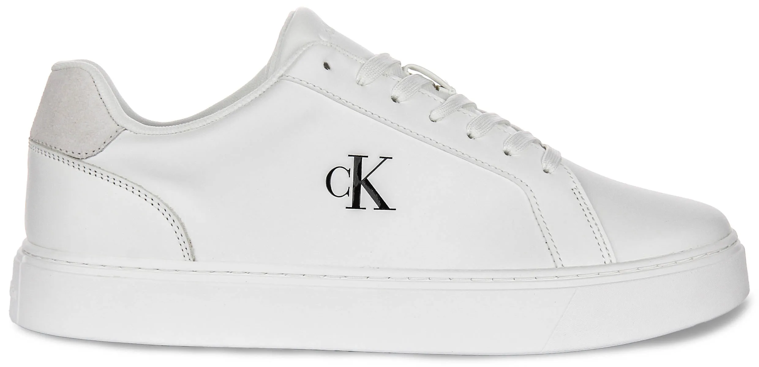 Shockproof Calvin Klein Classic Cupsole In White For Men