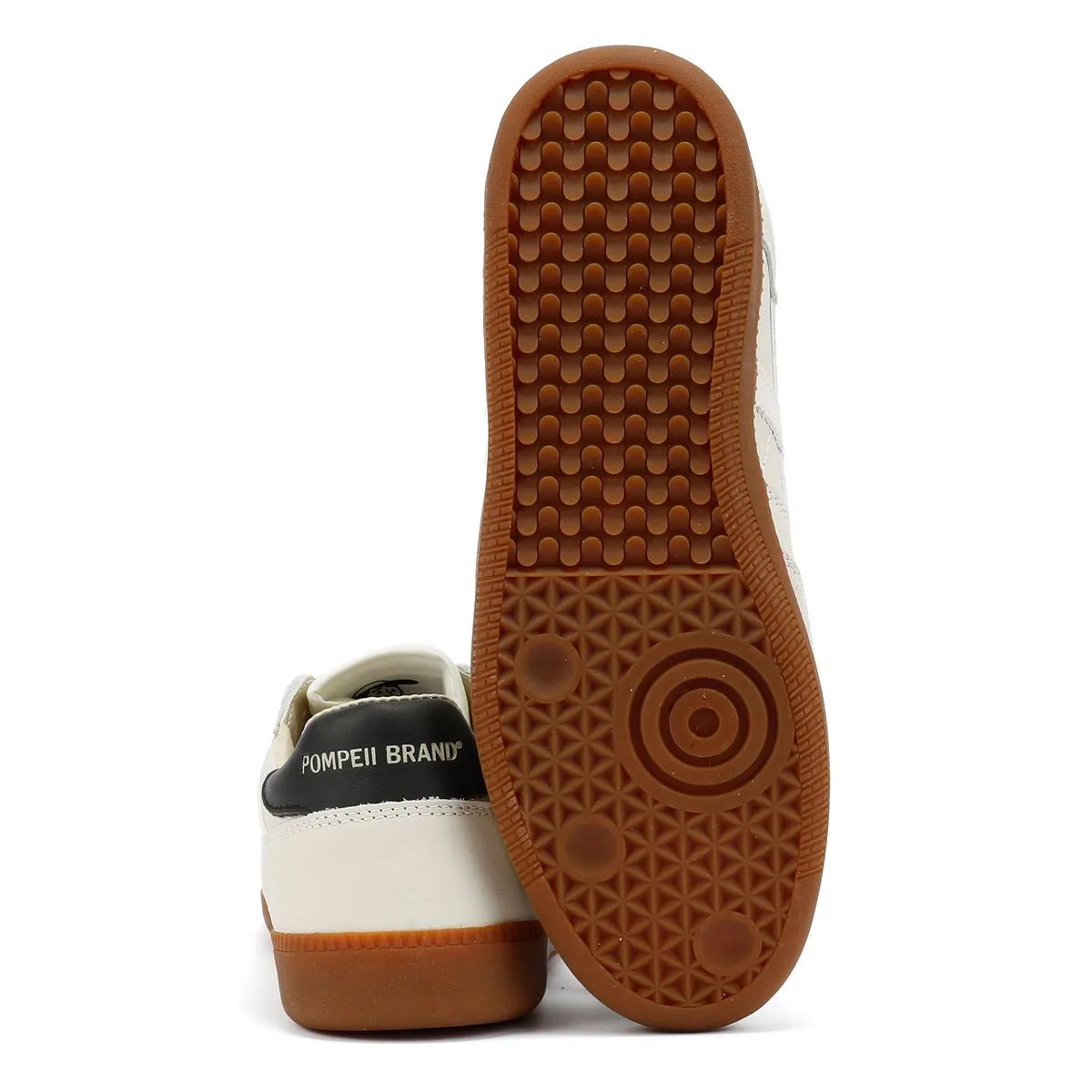 Simple Pompeii Elan Sala Leather Men's Ecru Trainers