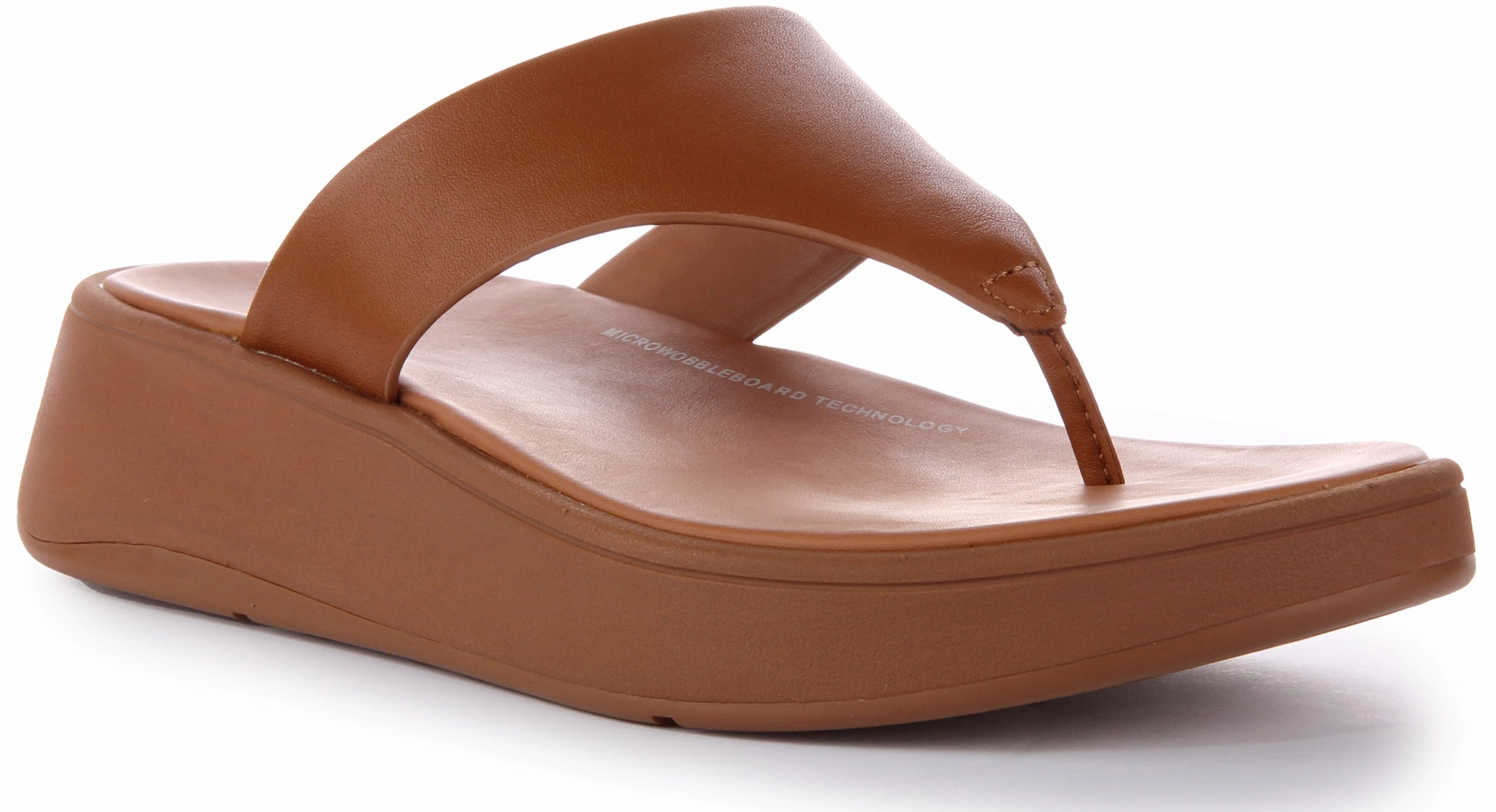 Fitflop Toe Post Platform In Tan For Women Summer Holiday Gear