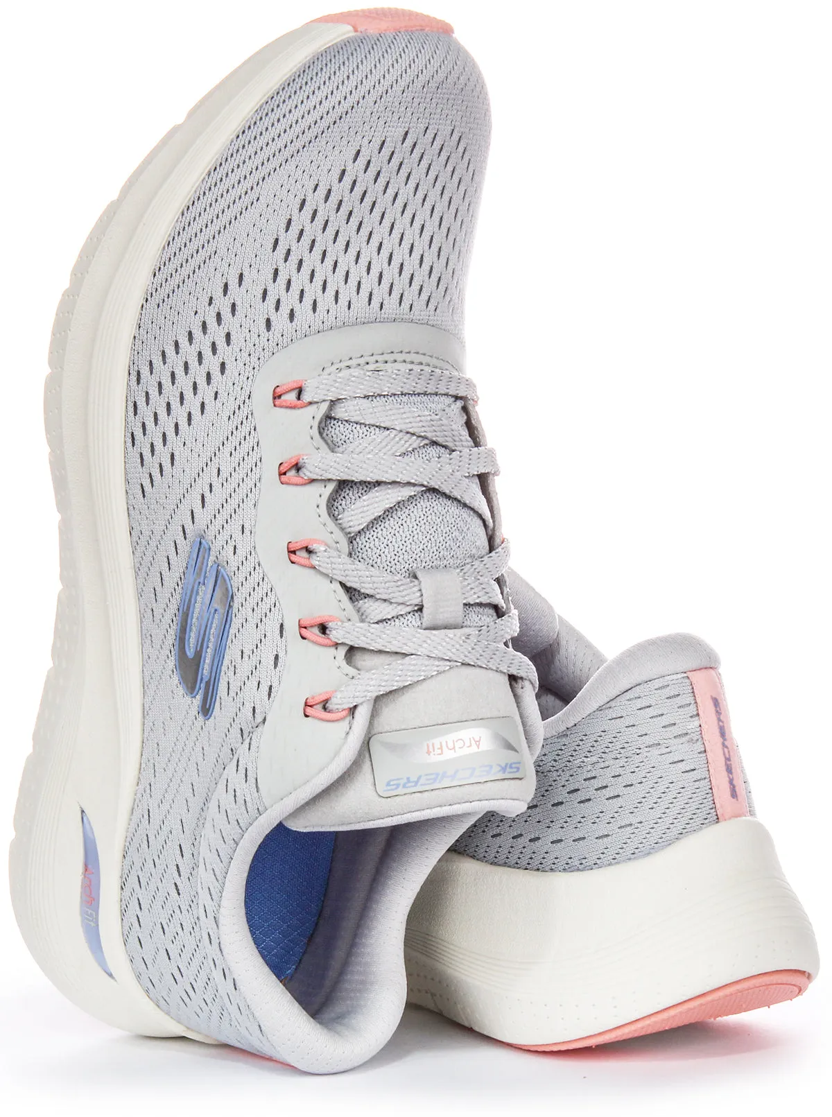 Skechers Arch Fit 2.0 Big Leaugue In Light Blue For Women Quick Flow