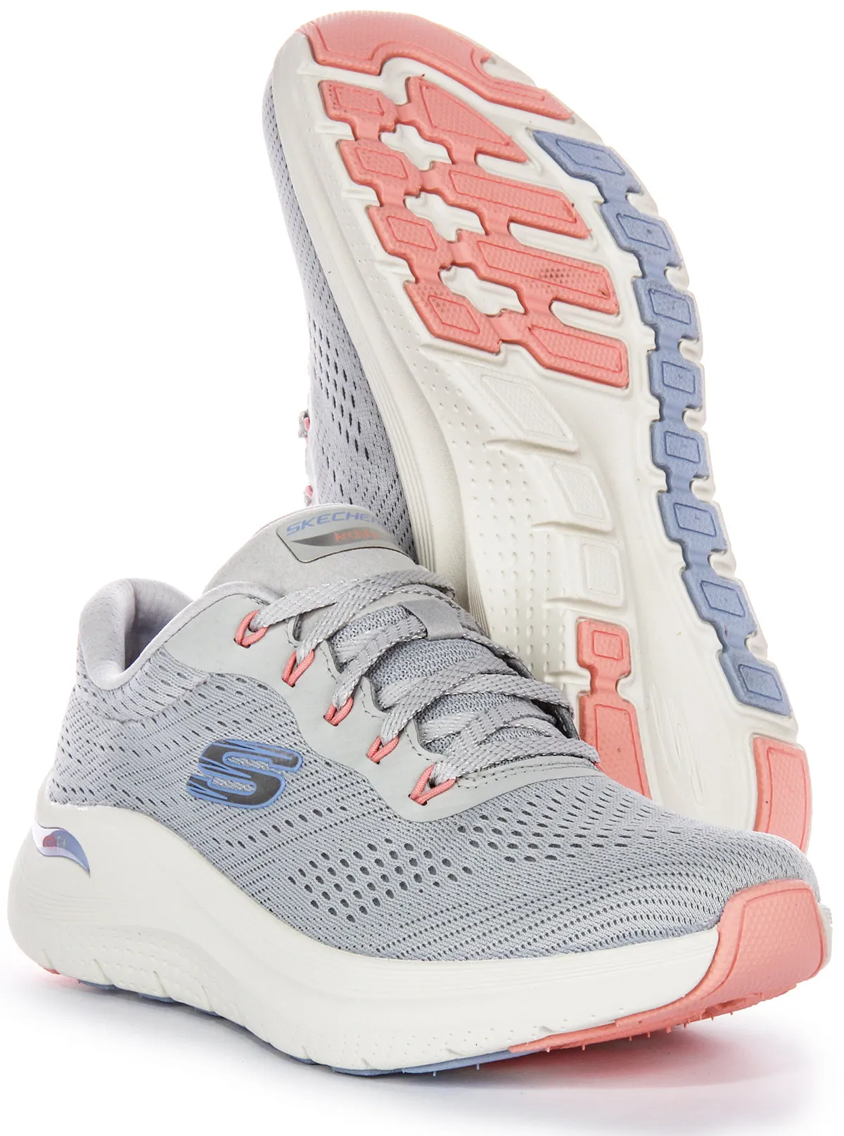 Skechers Arch Fit 2.0 Big Leaugue In Light Blue For Women Quick Flow