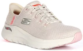 Indoor Workout Training Routine Skechers Arch Fit 2.0 Good Energy In Beige For Women