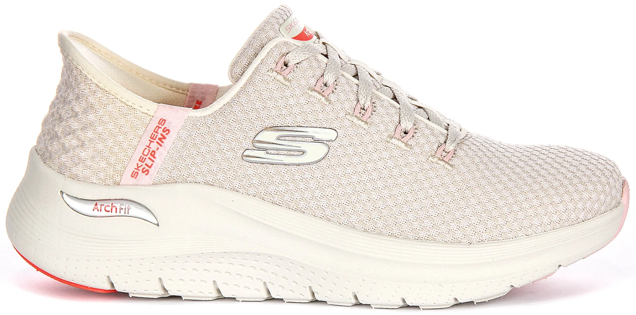 Skechers Arch Fit 2.0 Good Energy In Beige For Women Slide Ready