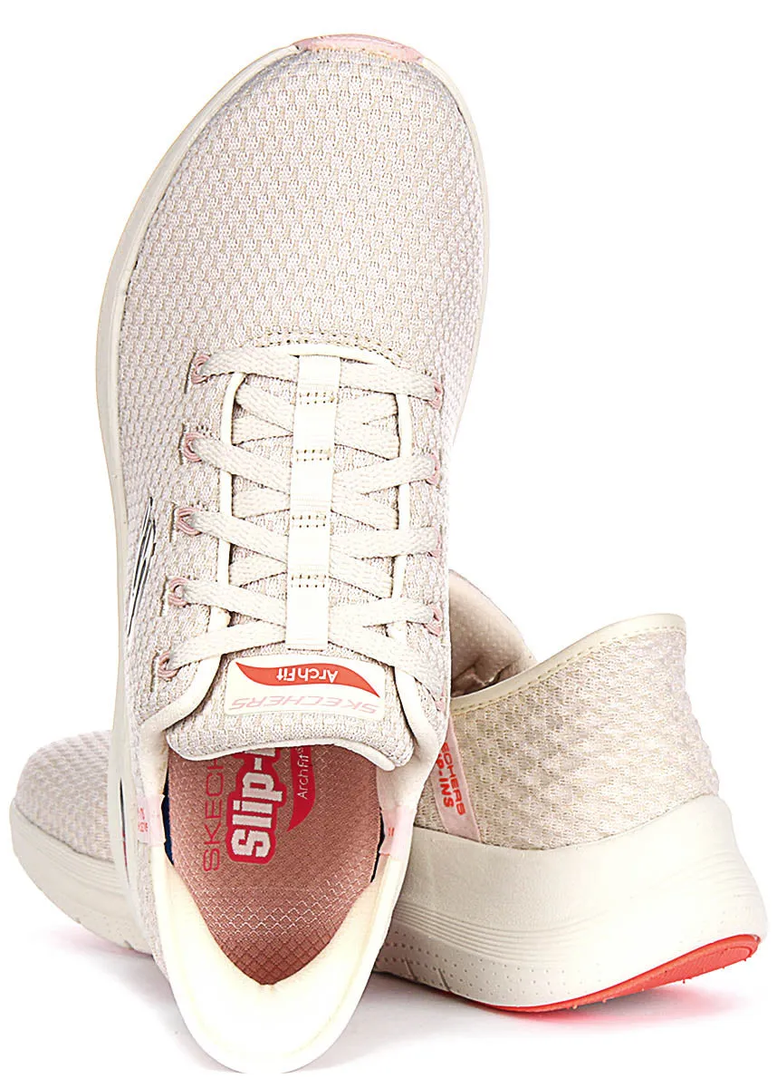 Skechers Arch Fit 2.0 Good Energy In Beige For Women Slide Ready