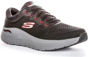 High Traction Designed to reduce strain in high-pressure zones Skechers Arch Fit 2.0 Trainer In Black Red For Men