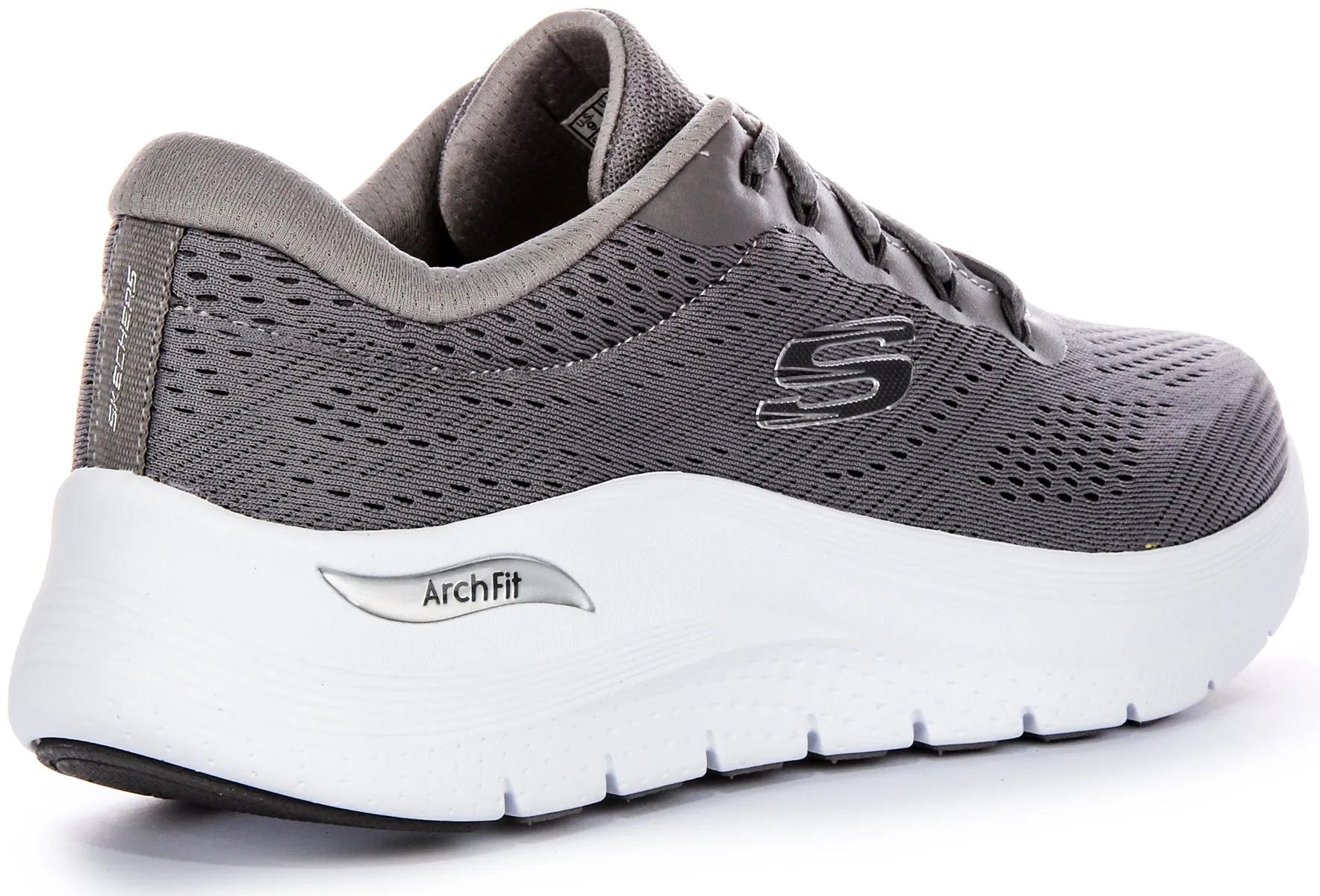 Skechers Arch Fit 2.0 Trainers In Grey White For Men Plush Padding