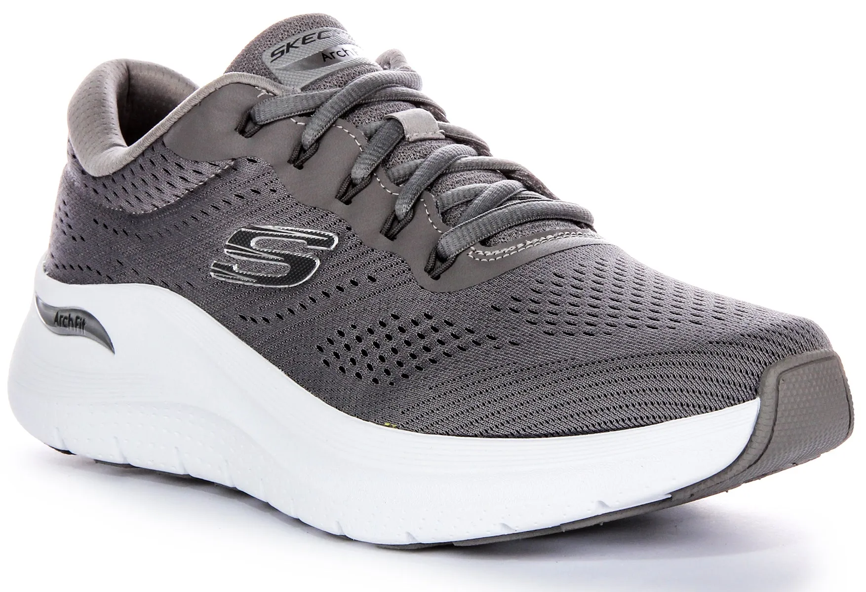 Pace Ready Skechers Arch Fit 2.0 Trainers In Grey White For Men