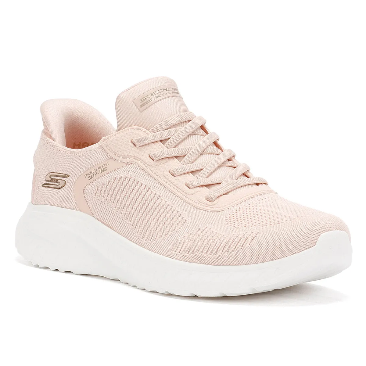 Skechers BOBS Squad Chaos Women's Light Pink Trainers Energy return