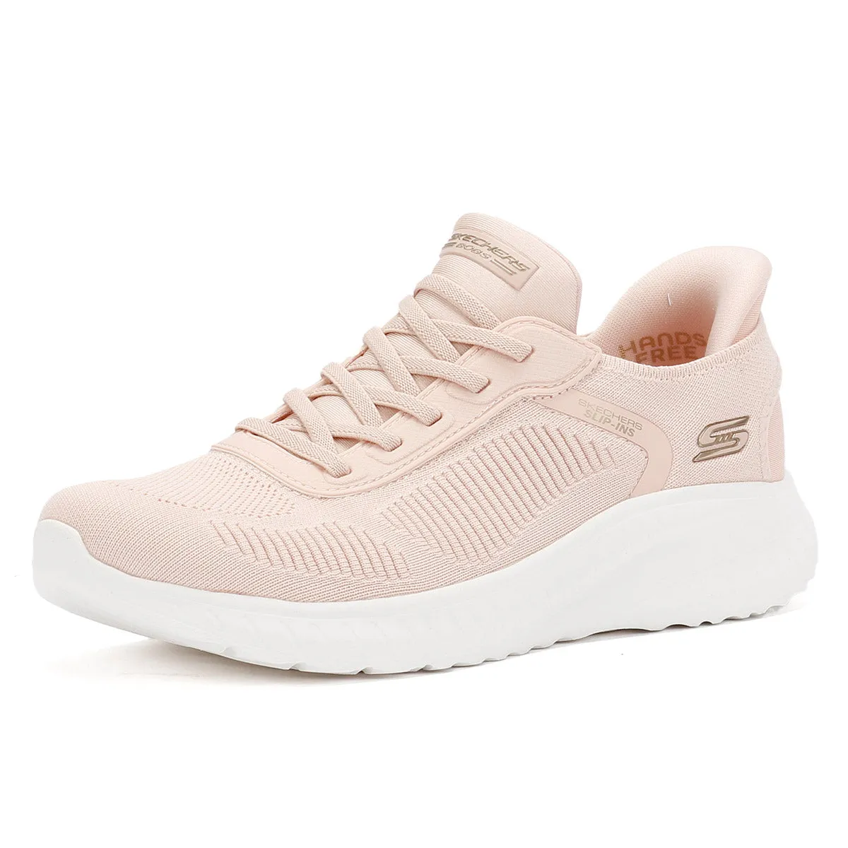 Skechers BOBS Squad Chaos Women's Light Pink Trainers Energy return