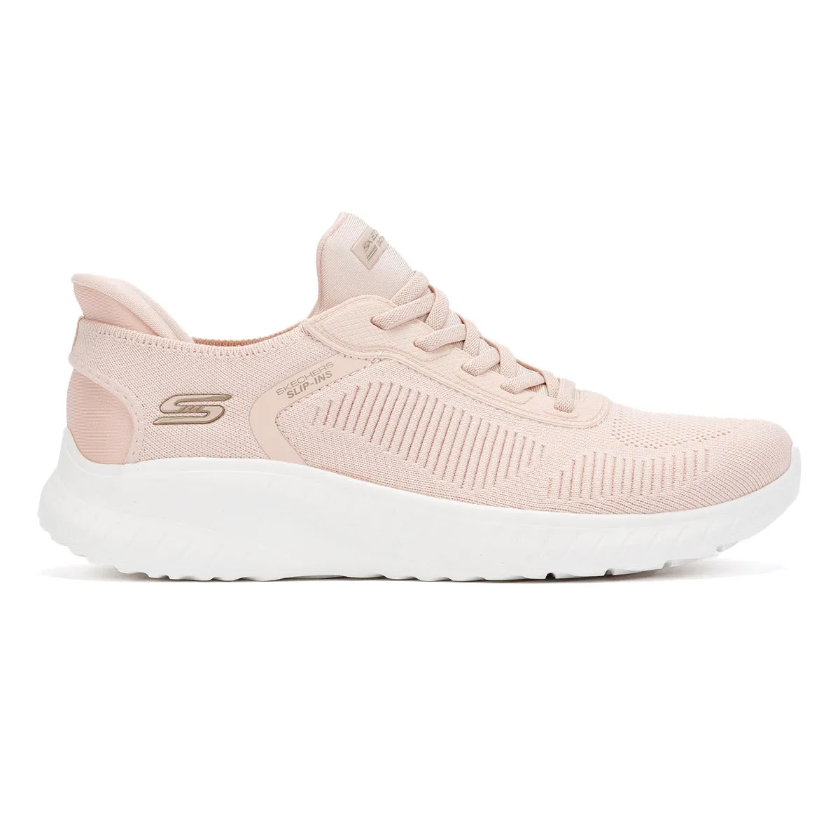 Skechers BOBS Squad Chaos Women's Light Pink Trainers Energy return