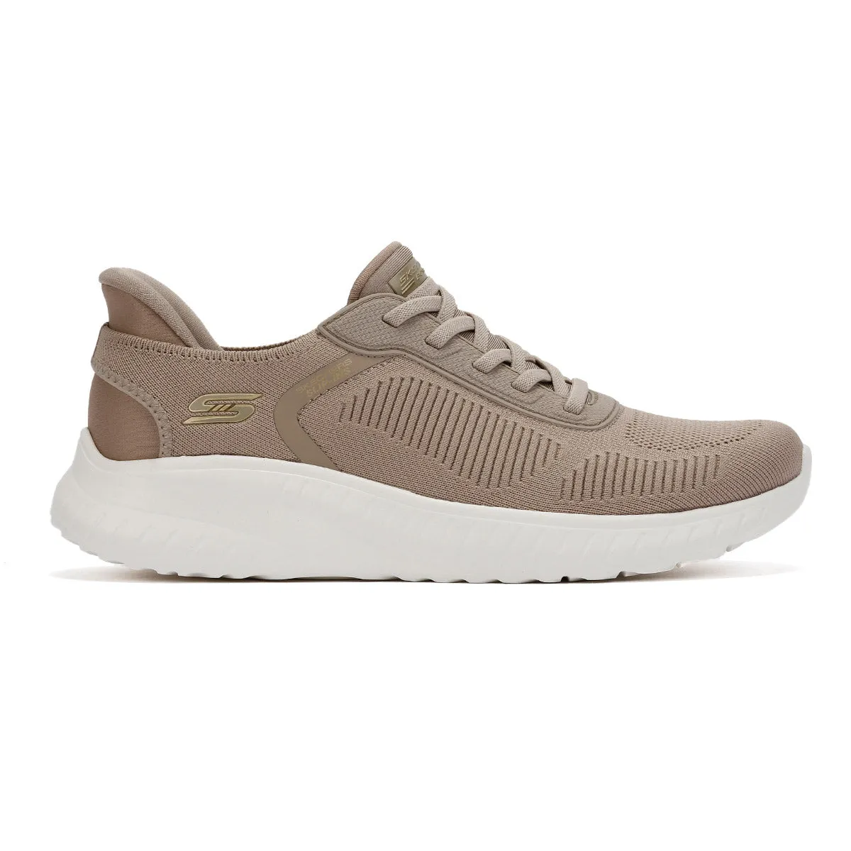 Skechers BOBS Squad Chaos Women's Taupe Trainers Every Move