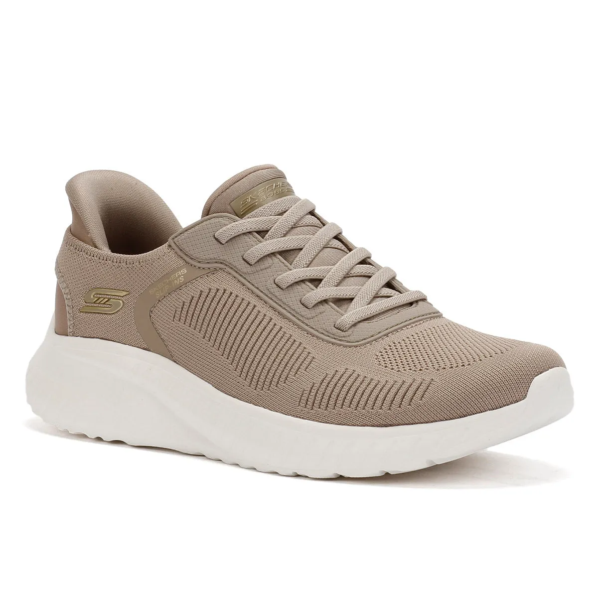Skechers BOBS Squad Chaos Women's Taupe Trainers Every Move