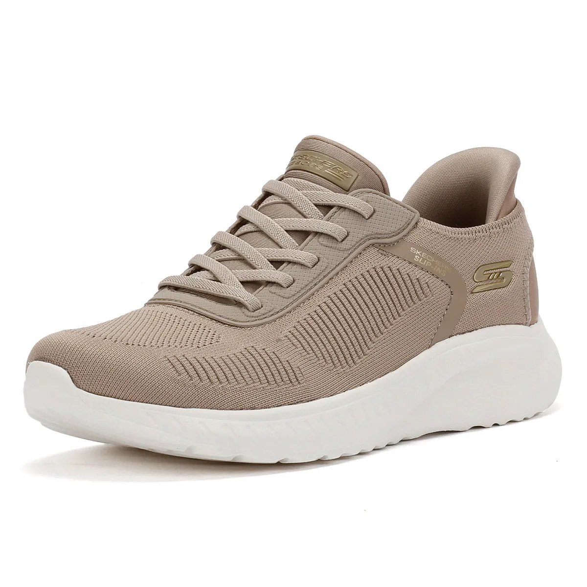Skechers BOBS Squad Chaos Women's Taupe Trainers Every Move