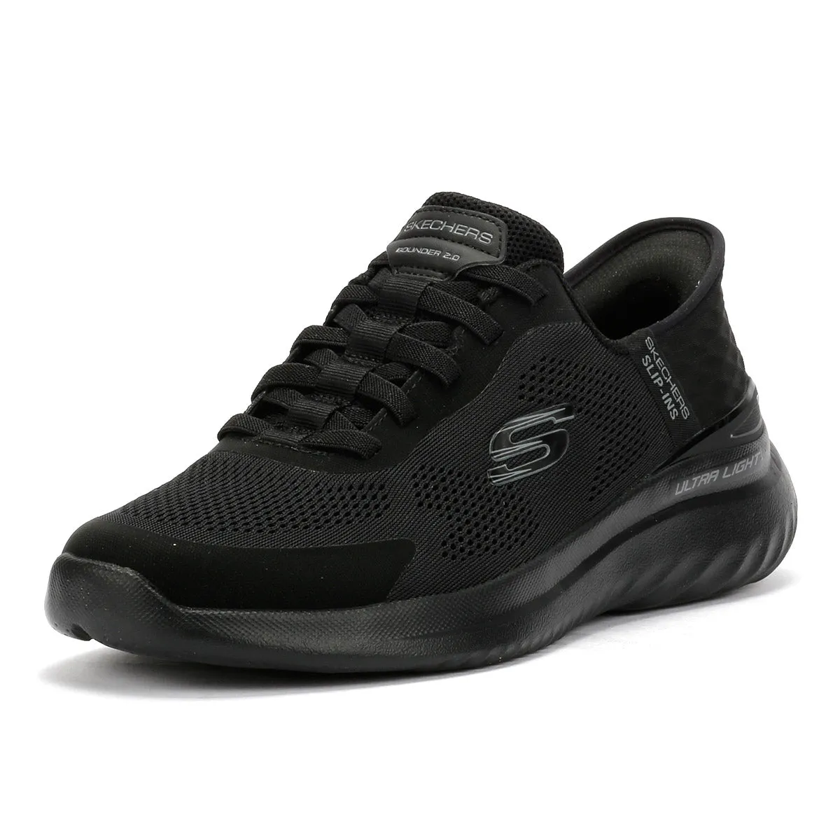 Skechers Bounder 2.0 Emerged Men's Black Trainers Cushion Lock