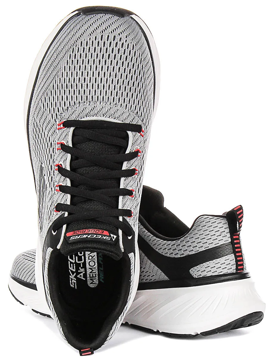 Skechers Edgeride Content In Charcoal Black For Men Terrain Ready