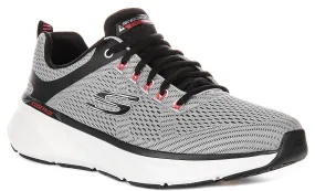 Skechers Edgeride Content In Charcoal Black For Men Soft Landing