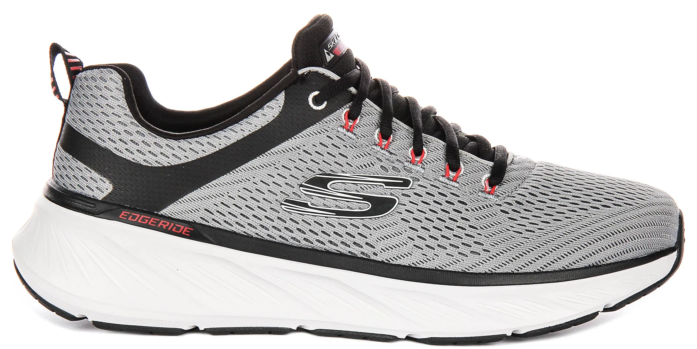 Skechers Edgeride Content In Charcoal Black For Men Terrain Ready