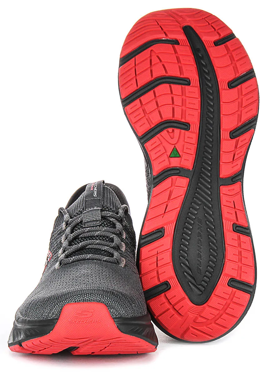 Skechers Edgeride Raygo In Grey Red For Men breath easy