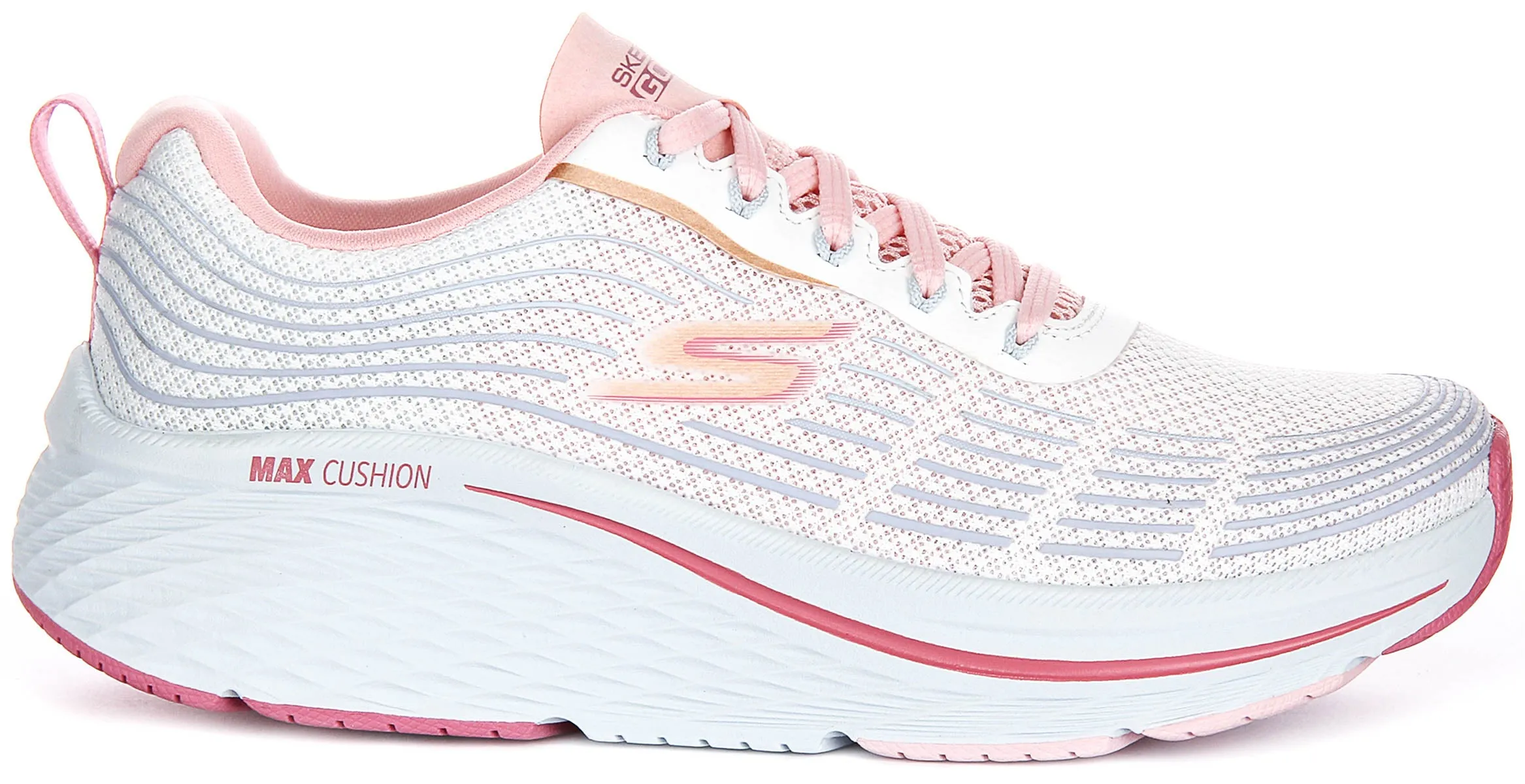 Skechers Elite 2.0 Alaua In White Pink For Women Breath Lock