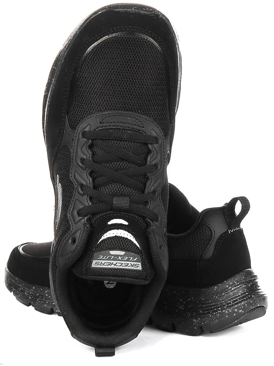 Skechers Flex Advantage In Black Black For Men Control Fit